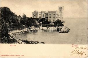 1904 Trieste, Trieszt; Miramar Castle (EK)