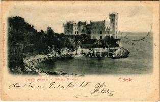 1900 Trieste, Trieszt; Castello / Schloss / Miramar Castle (fl)