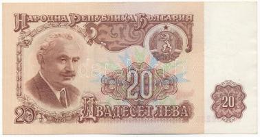 Bulgária 1974. 20L T:III kis folt Bulgaria 1974. 20 Leva C:F small spot Krause P#97a