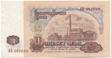 Bulgária 1974. 20L T:III kis folt
Bulgaria 1974. 20 Leva C:F small spot
Krause P#97a