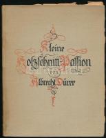 Kleine Holzschnitt-Passion von Albrecht Dürer. Berlin, é.n., Amsler & Ruthardt, XXXVII t. (reprodukciók) + (4) p. Albrecht Dürer Passió-sorozata fametszeteinek reprodukcióival. Német nyelven. Kiadói kartonált papírkötés, az eredeti papír védőborító egy részével.