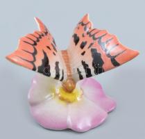 Drasche porcelán pillangó, kézzel festett, jelzett, kis kopással, m: 4 cm