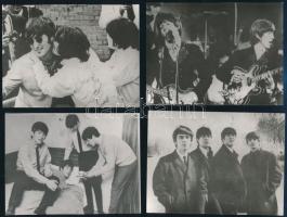 cca 1965 A Beatles együttes tagjainak fotói, pályájuk elejéről, korabeli nagyítások, 9x12 cm