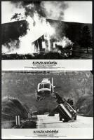 1980 ,,Kaszkadőrök" című amerikai film jelenetei és szereplői, 11 db vintage produkciós filmfotó, ezüst zselatinos fotópapíron, kisebb - a használatból eredő - hibákkal,18x24 cm