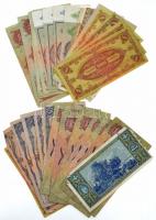 30db vegyes pengő bankjegy T:III közte kis papírhiányok, foltok