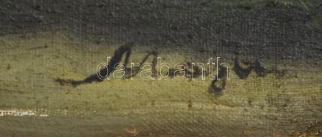 Olvashatatlan jelzéssel, feltehetően a XX. sz. első felében működött erdélyi magyar festő: Pásztorlá...