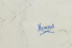 Herendi csipkebogyó / hecsedli mintás süteményes készlet. 6 + 1 db. Kézzel festett, jelzett, hibátla...