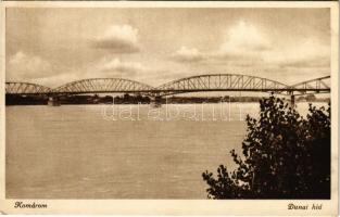1937 Komárom, Komárnó; Dunai híd / Danube bridge (EK)