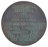 Kiss Nagy András (1930-1997) 1978. "Kertészeti Egyetem - Pest 1853 - Buda 1978 Pest - A civilis...