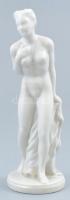 Drasche porcelán női akt, fehér mázas, jelzett, m: 19 cm