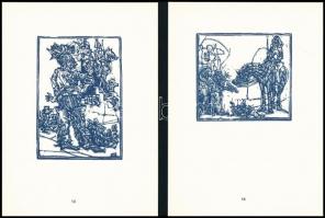 König Róbert: Cornwalltól Edinburghig 1987. Grafikai epigrammák. 20 db fametetszetet tartalmazó sors...