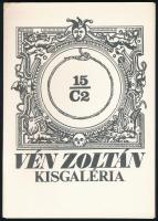 Vén Zoltán: Kisgaléria. 15 db jelzett rézkarc mappában. 12x9,5 cm Sorszámozott 037/150