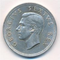 Dél-Afrika 1951. 5Sh Ag "VI. György" T:2 ph. South Africa 1951. 5 Shilling Ag "George VI" C:XF edge error Krause KM#40.2