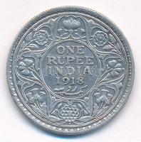 Brit-India 1918. 1R Ag "V. György" T:2 
British India 1918. 1 Rupee Ag "George V&quo...