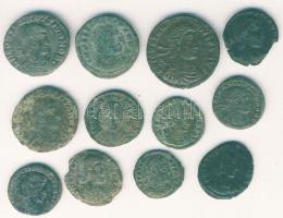 Római Császárság 12db kis- és középbronz T:vegyes