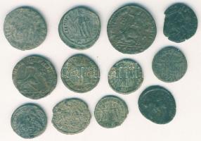 Római Császárság 12db kis- és középbronz T:vegyes