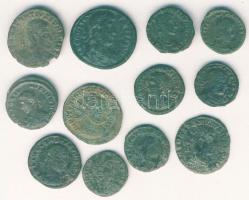 Római Császárság 12db kis- és középbronz T:vegyes