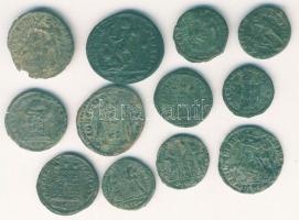 Római Császárság 12db kis- és középbronz T:vegyes