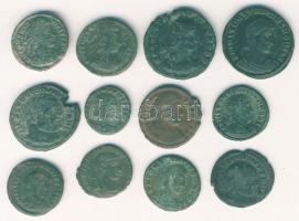 Római Császárság 12db kis- és középbronz T:vegyes