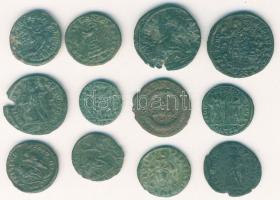 Római Császárság 12db kis- és középbronz T:vegyes