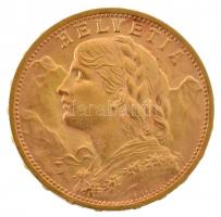 Svájc 1930B 20Fr Au "Helvetia" (6,46g/0.900) T:1- Switzerland 1930B 20 Francs Au "Hel...