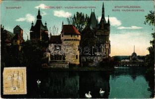 1913 Budapest XIV. Városliget, Vajdahunyad vára (EK)