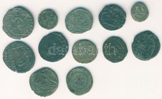 Római Császárság 12db kis- és középbronz T:vegyes