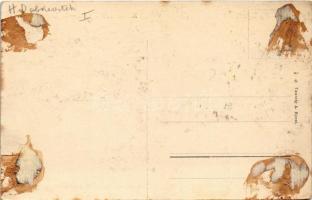 Budapest I. Koronázási lépcső. Taussig A. 6754. (ragasztónyom / glue marks)