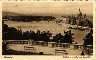 1936 Budapest I. Kilátás a királyi vár kertjéből (EK)