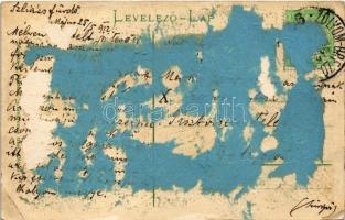 1912 Szliácsfürdő, Kúpele Sliac; Ruszéger (Russegger) lépcső / staircase (Rb)