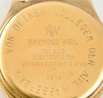 Raymond Weil 18K aranyozott óra, kvarc, működik, jelzett, aranyozott fém szíja enyhén kopottas, üveg...