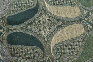 Pashmina zöldes-szürkés stóla, 200x70 cm