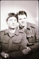 cca 1960 előtt készült katonai felvételek, Dzubay Árpád sátoraljaújhelyi műtermében, 13 db vintage N...