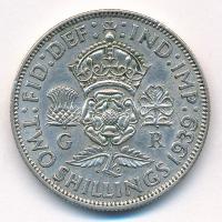 Nagy-Britannia 1939. 2Sh Ag "VI. György" T:2
Great Britain 1939. 2 Shilling Ag "Geor...