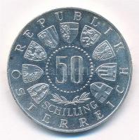 Ausztria 1964. 50Sch Ag "IX. Téli Olimpia Innsbruck" T:1-,2 Austria 1964. 50 Schilling Ag ...