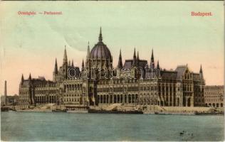 1908 Budapest V. Országház, Parlament. Divald Károly műintézete 7-1908. (EK)