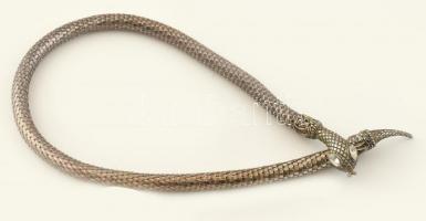 Fém kígyós nyaklánc, h: 56 cm