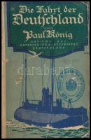 König, Paul: Die Fahrt de Deutschland. Berlin, 1917, Verlag Ullstein & Co. Egészoldalas, fekete-fehér képekkel illusztrálva. Német nyelven. Félvászon-kötésben, kissé kopott borítóval, intézményi bélyegzőkkel, az eredeti papírborító bekötve.