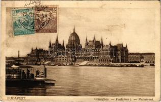 1922 Budapest V. Országház, Parlament. R.J.E. Rigler r.-t. 27. sz. (EK)