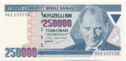Törökország DN (1998-2001) 250.000L H61 127726 T:I- Turkey ND (1998-2001) 250.000 Lira H61 127726 C:AU Krause P#211