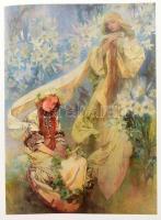 Sarah Mucha: Alfons Mucha. Bp., 2001, Magyar Könyvklub. Színes és fekete-fehér képekkel, reprodukció...