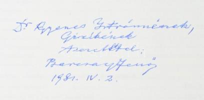Barcsay Jenő: Művészet anatómiája. Barcsay Jenő (1900-1988) festőművész által DEDIKÁLT! Budapest, 19...