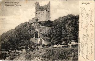 1905 Visegrád, Salamon torony. Divald Károly 583. (EK)