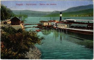 1940 Visegrád, hajóállomás + Visegrádi Fellegvár Látogatása 1935. Postabélyeg kelte (EK)