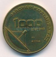 2002. 1000Ft Cu-Zn "Üzenet" szétcsavarható érme, kapszulában, tájékoztatóval T:1 Adamo EM1...