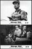 1984 ,,Sárga föld" című kínai film jelenetei és szereplői, 8 db vintage produkciós filmfotó, ez...