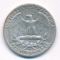 Amerikai Egyesült Államok 1958D 25c Ag T:2 
USA 1958D 25 Cents Ag C:XF 
Krause KM#164