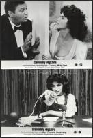 cca 1985 ,,Szenvedély végszóra" című francia film jelenetei és szereplői, 6 db vintage produkciós filmfotó, ezüst zselatinos fotópapíron, 18x24 cm