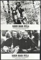 1976 ,,Robin Hood nyila című szovjet film jelenetei és szereplői, 13 db vintage produkciós filmfotó, ezüst zselatinos fotópapíron, 18x24 cm