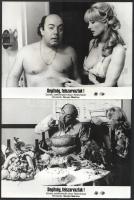 1981 ,,Segítség, felszarvaztak című olasz film jelenetei és szereplői, 8 db vintage produkciós filmfotó, ezüst zselatinos fotópapíron, 18x24 cm